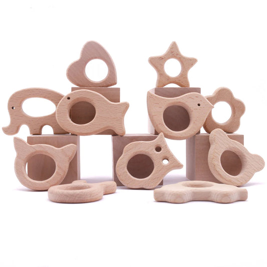 Beechwood Animal Teether Set