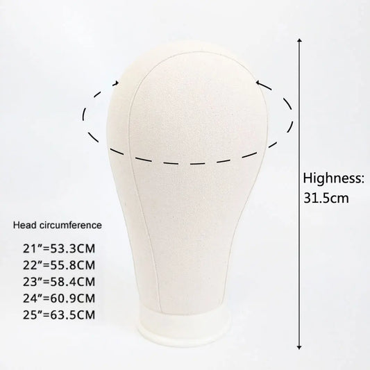 Canvas Mannequin Wig Head