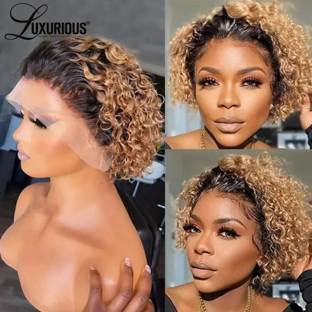 Brazilian Curly Pixie Lace Wig