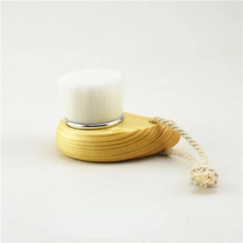Wood Handle Facial Cleansing Brush