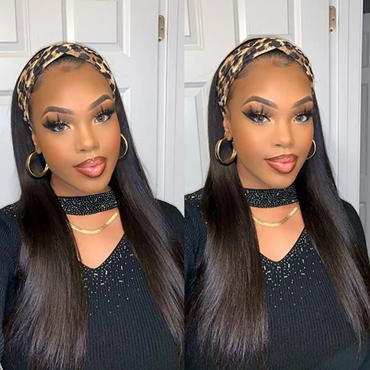 Peruvian Straight Headband Wig