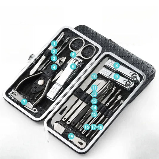 Complete 19-Piece Nail Kit