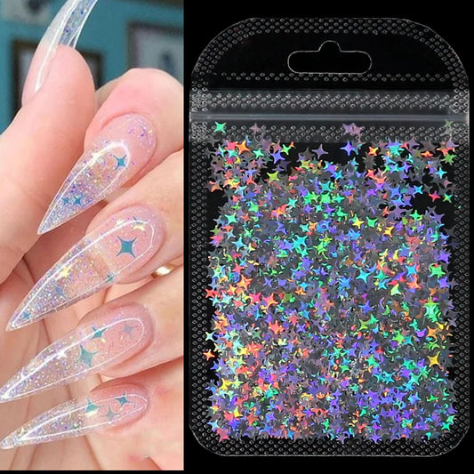 Holographic Nail Glitter Sequins