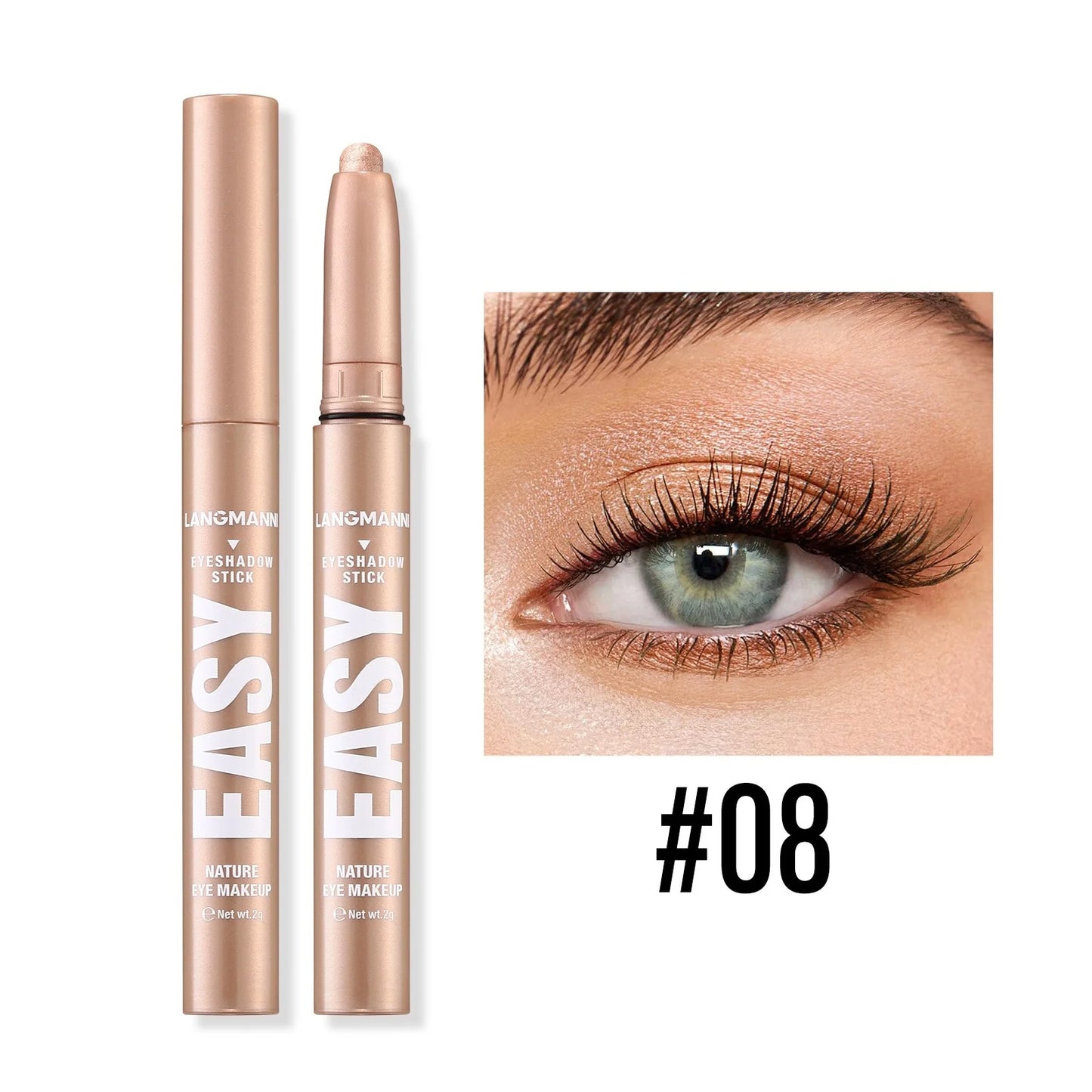Twelve Color Shimmer Eyeshadow Stick