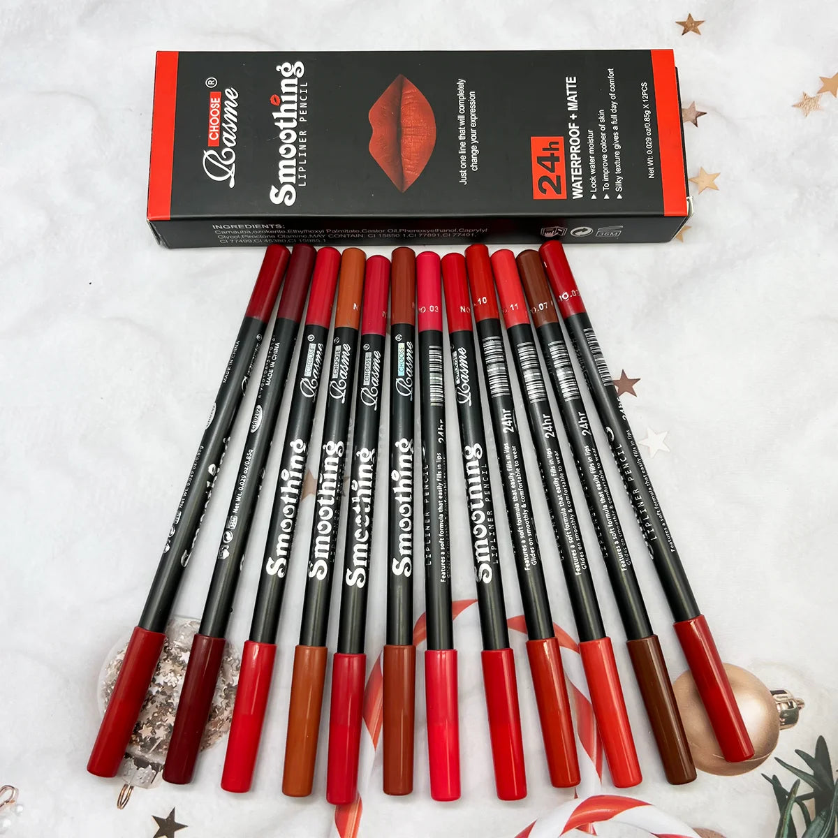 12 Piece Lip Makeup Set