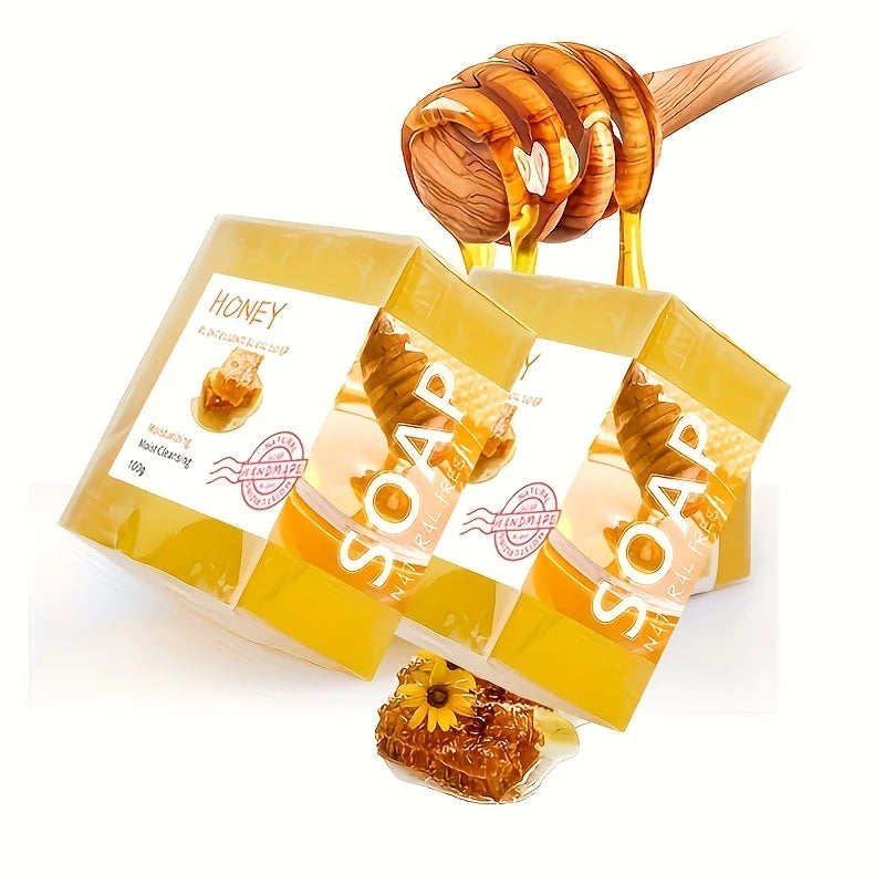 Honey Handmade Cleansing Soap Set