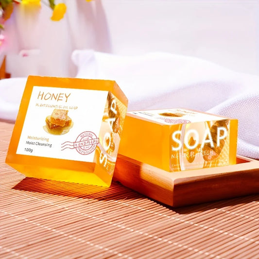 Honey Handmade Cleansing Soap Set