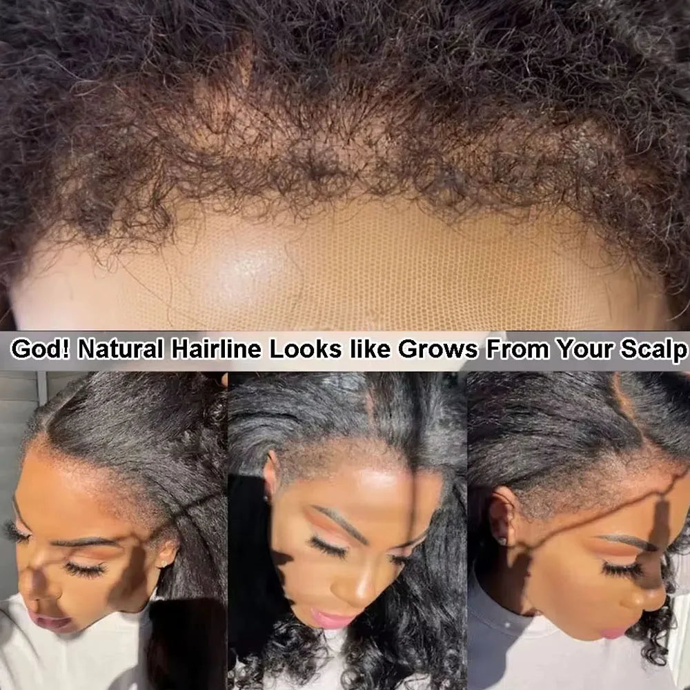 Kinky Straight Drawstring Lace Wig