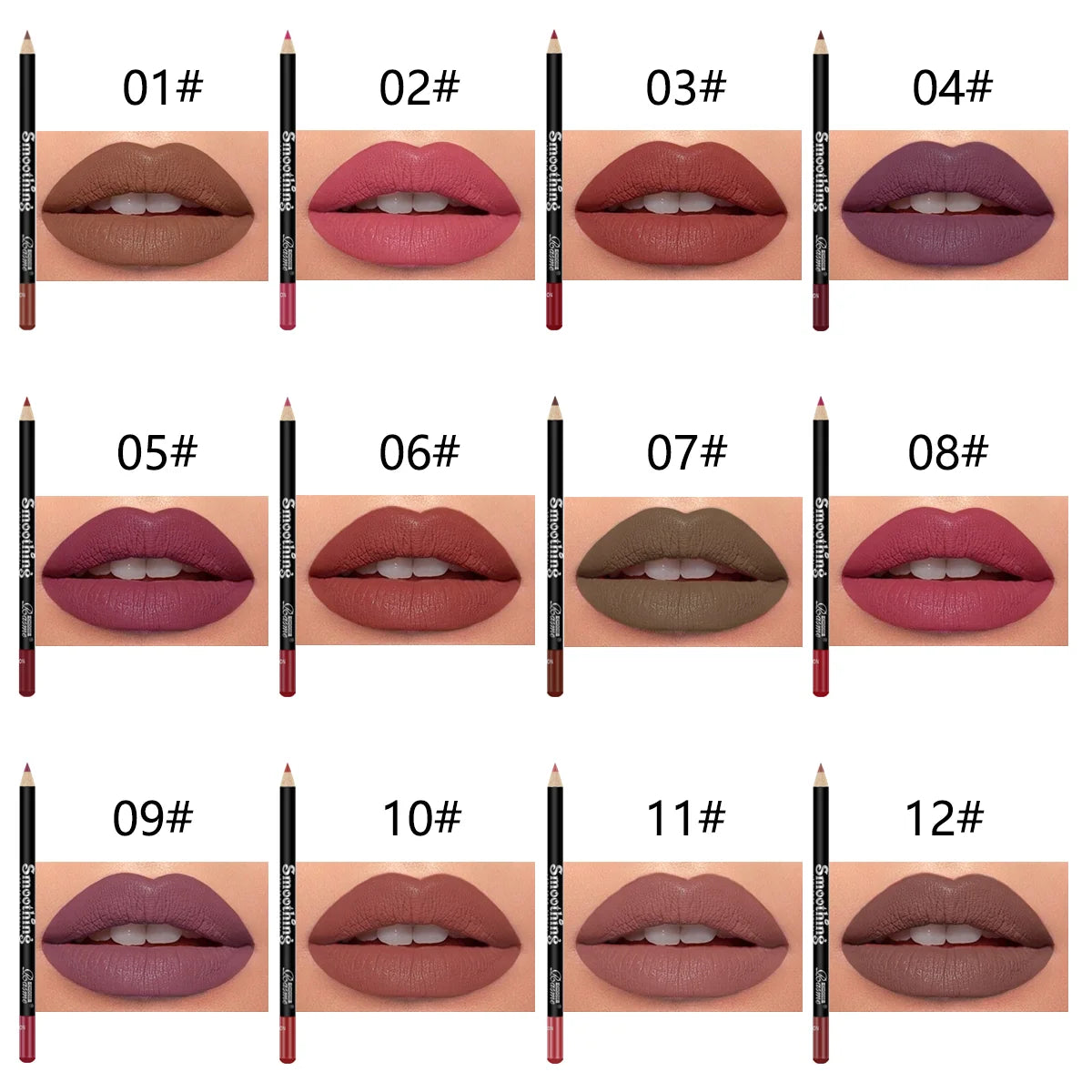 12 Piece Lip Makeup Set
