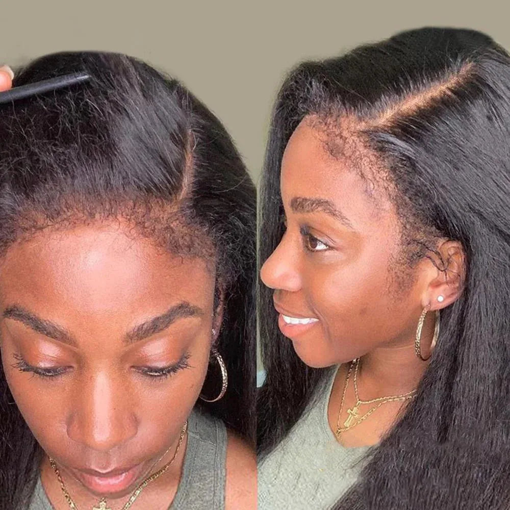 Kinky Straight Drawstring Lace Wig
