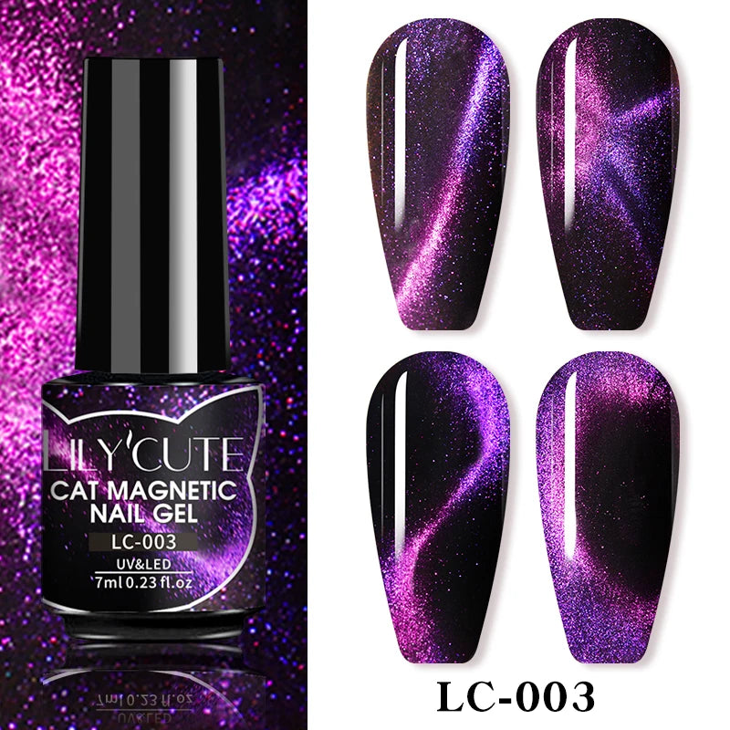 Iridescent Magnetic Cat-Eye Gel