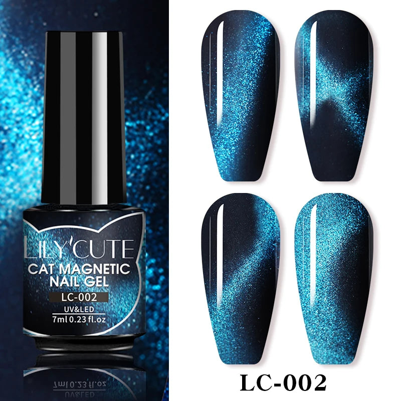 Iridescent Magnetic Cat-Eye Gel