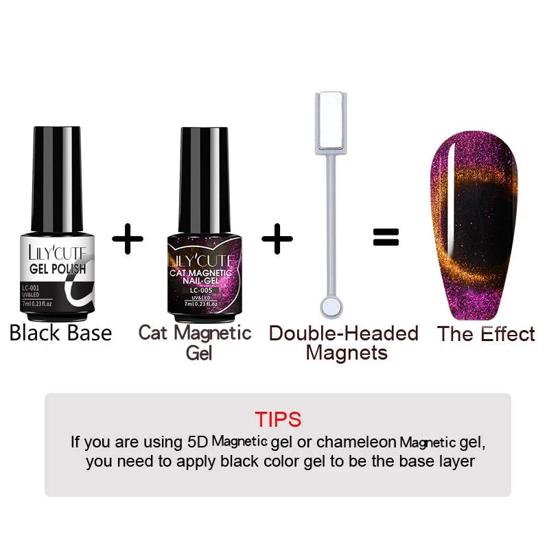 Iridescent Magnetic Cat-Eye Gel