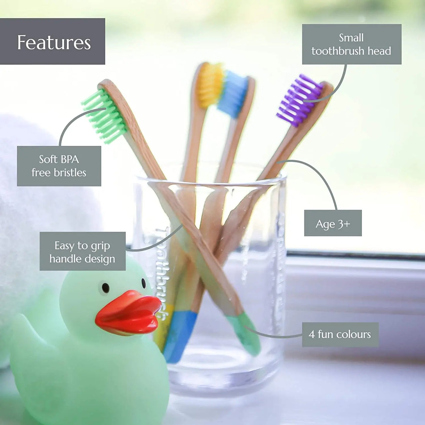Kids Soft Bamboo Toothbrush