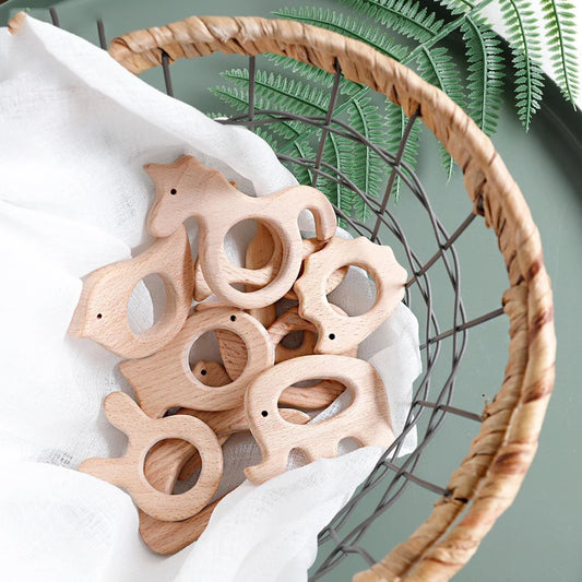 Beechwood Animal Teether Set