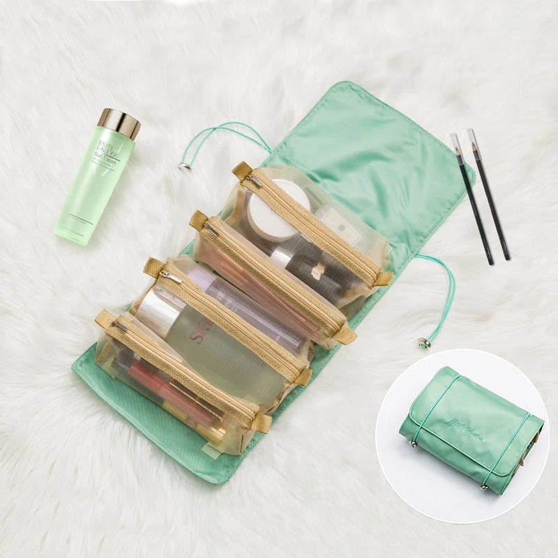 Four-Piece Foldable Cosmetic Organizer