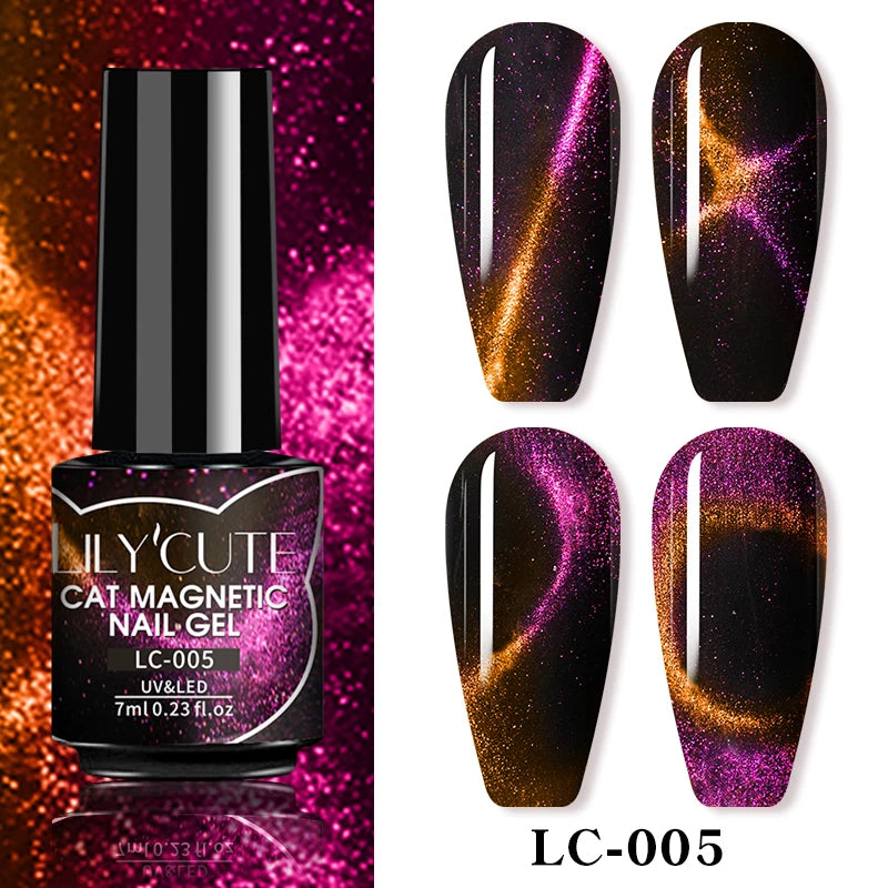 Iridescent Magnetic Cat-Eye Gel