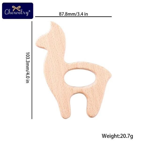 Beechwood Animal Teether Set