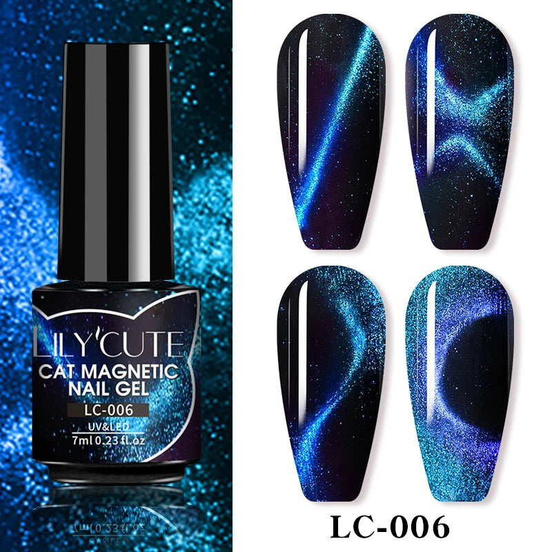 Iridescent Magnetic Cat-Eye Gel