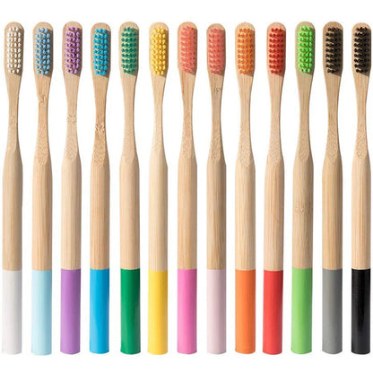 Soft Bristle Bamboo Toothbrush Set