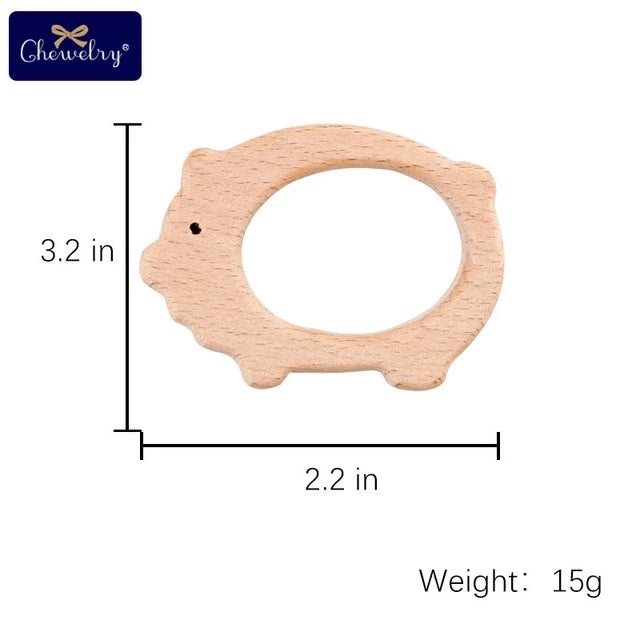 Beechwood Animal Teether Set