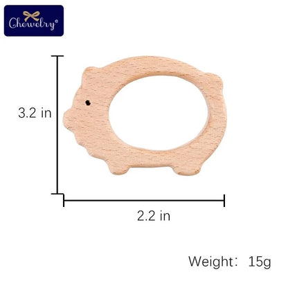 Beechwood Animal Teether Set