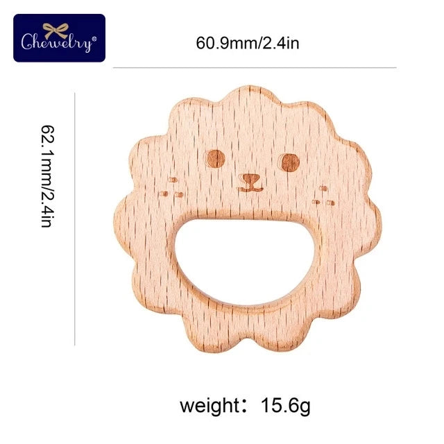 Beechwood Animal Teether Set
