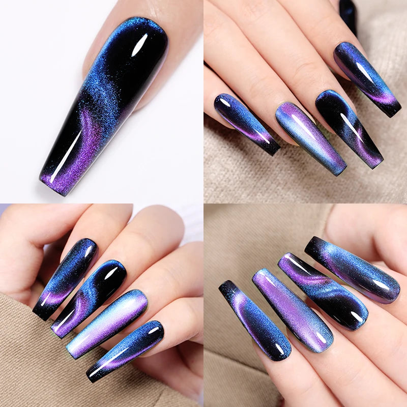 Iridescent Magnetic Cat-Eye Gel