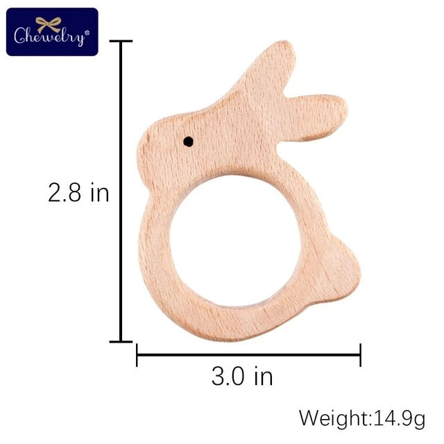 Beechwood Animal Teether Set