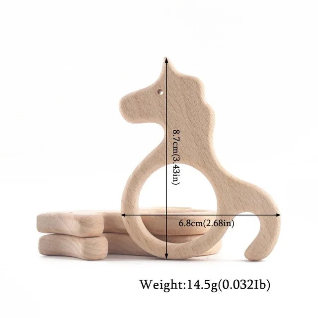 Beechwood Animal Teether Set