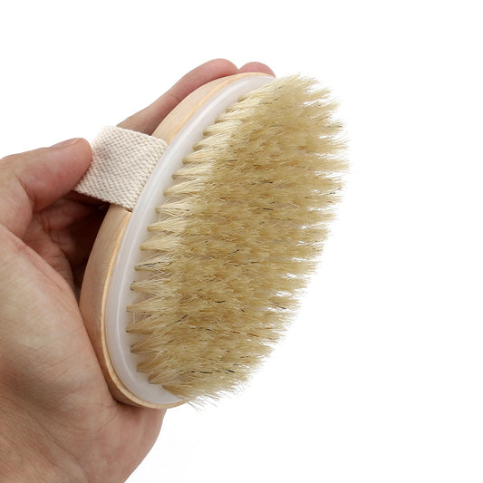 Wooden Bristle Body Shower Brush