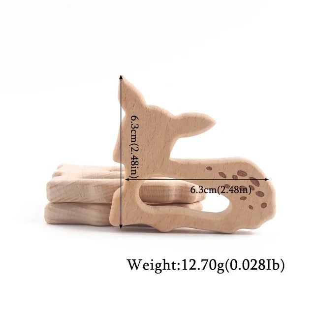 Beechwood Animal Teether Set