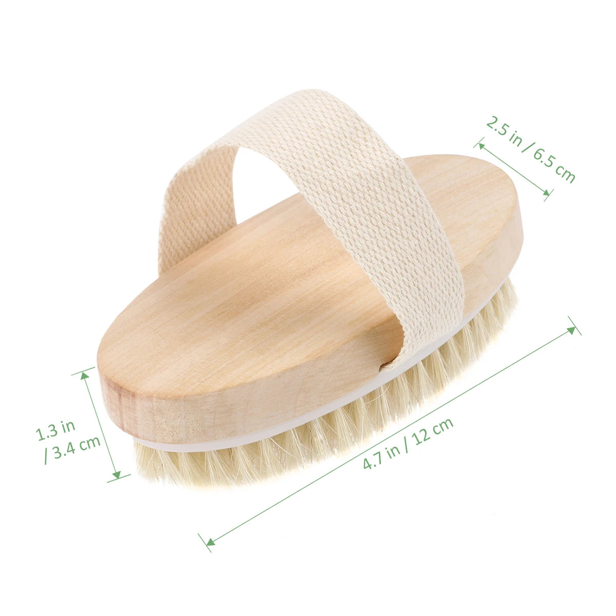 Wooden Bristle Body Shower Brush