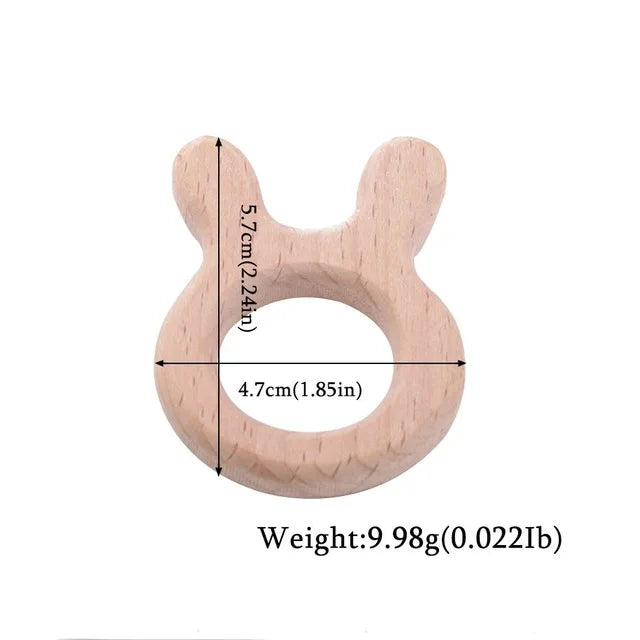 Beechwood Animal Teether Set