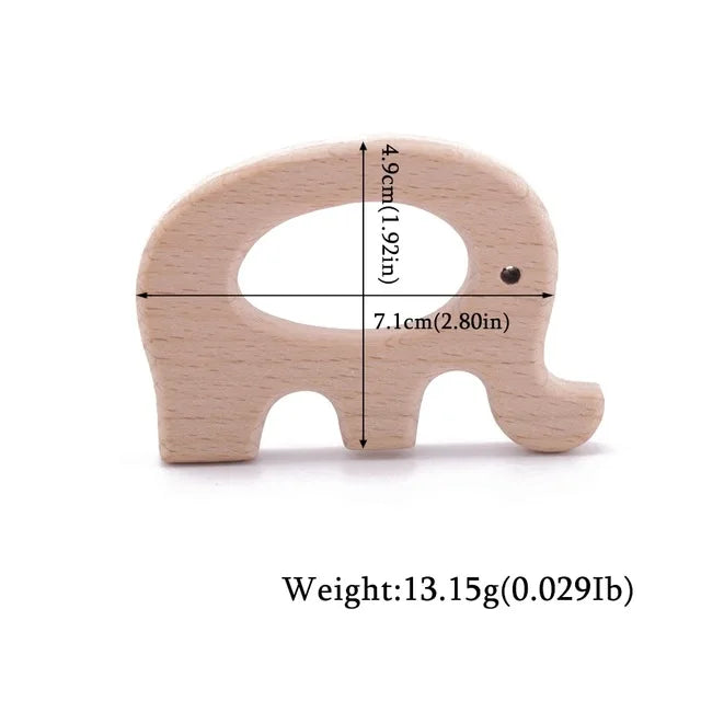 Beechwood Animal Teether Set