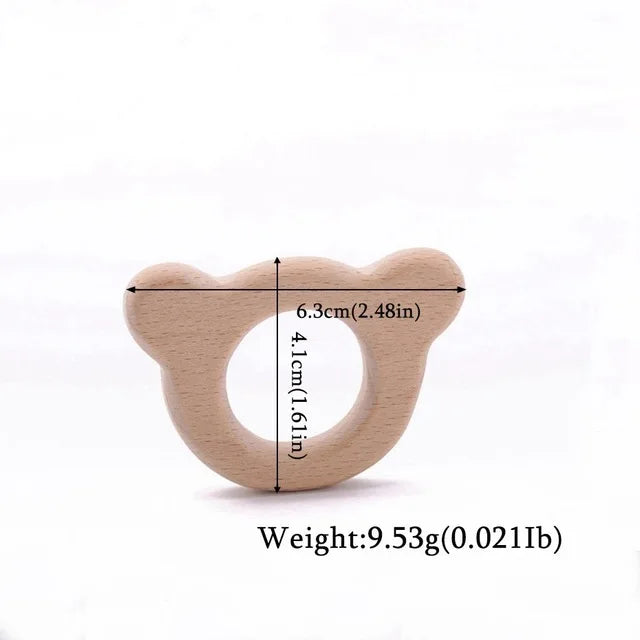 Beechwood Animal Teether Set