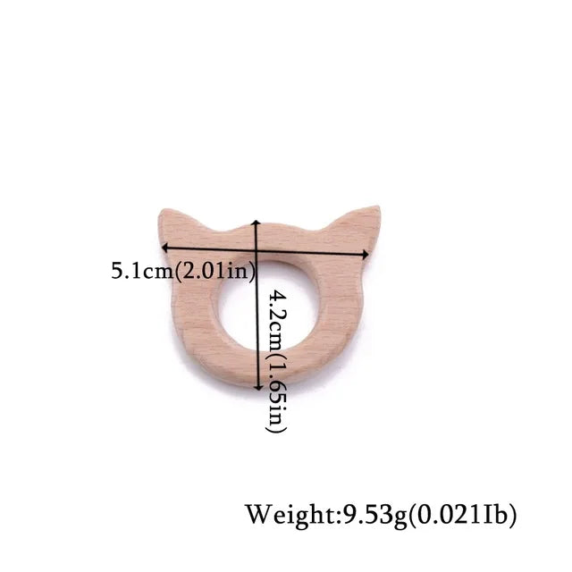Beechwood Animal Teether Set
