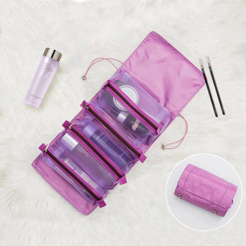Four-Piece Foldable Cosmetic Organizer