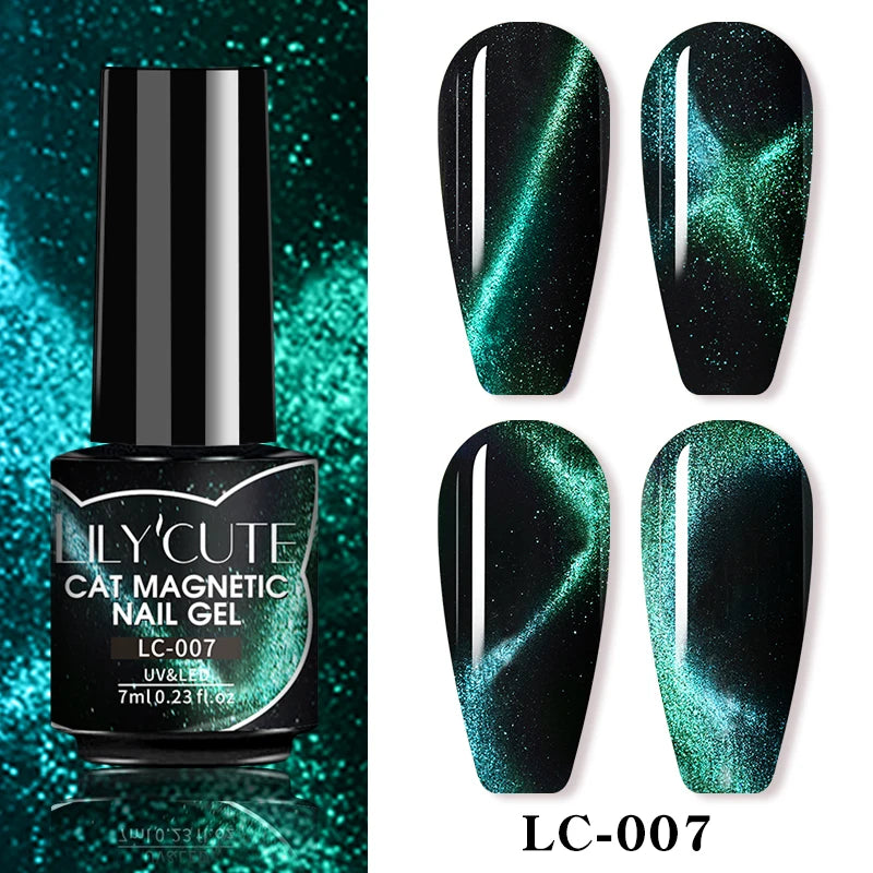 Iridescent Magnetic Cat-Eye Gel