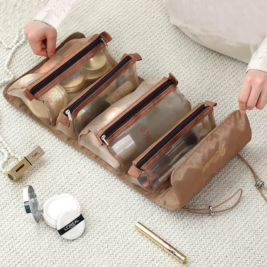 Four-Piece Foldable Cosmetic Organizer