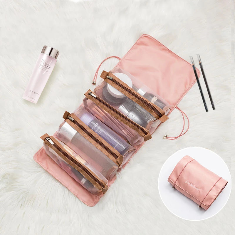 Four-Piece Foldable Cosmetic Organizer