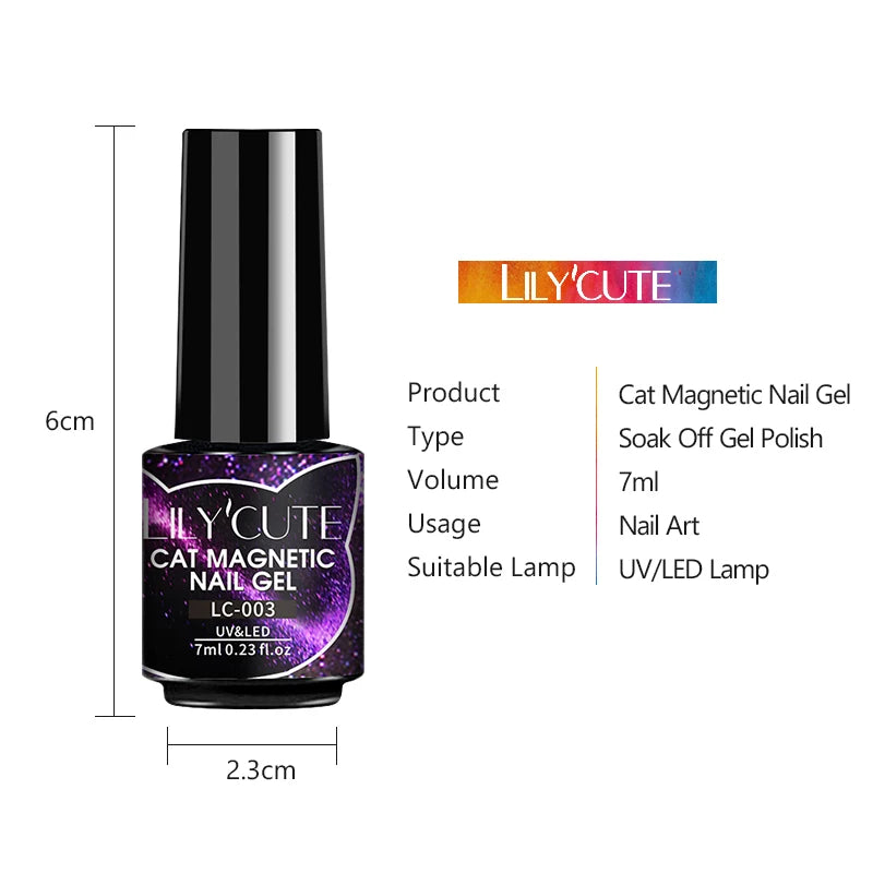 Iridescent Magnetic Cat-Eye Gel