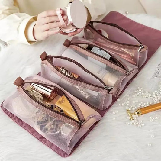 Four-Piece Foldable Cosmetic Organizer
