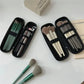 Double-Zip Makeup Brush Case