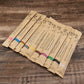 Ten-Piece Bamboo Toothbrush Set