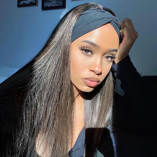 Peruvian Straight Headband Wig