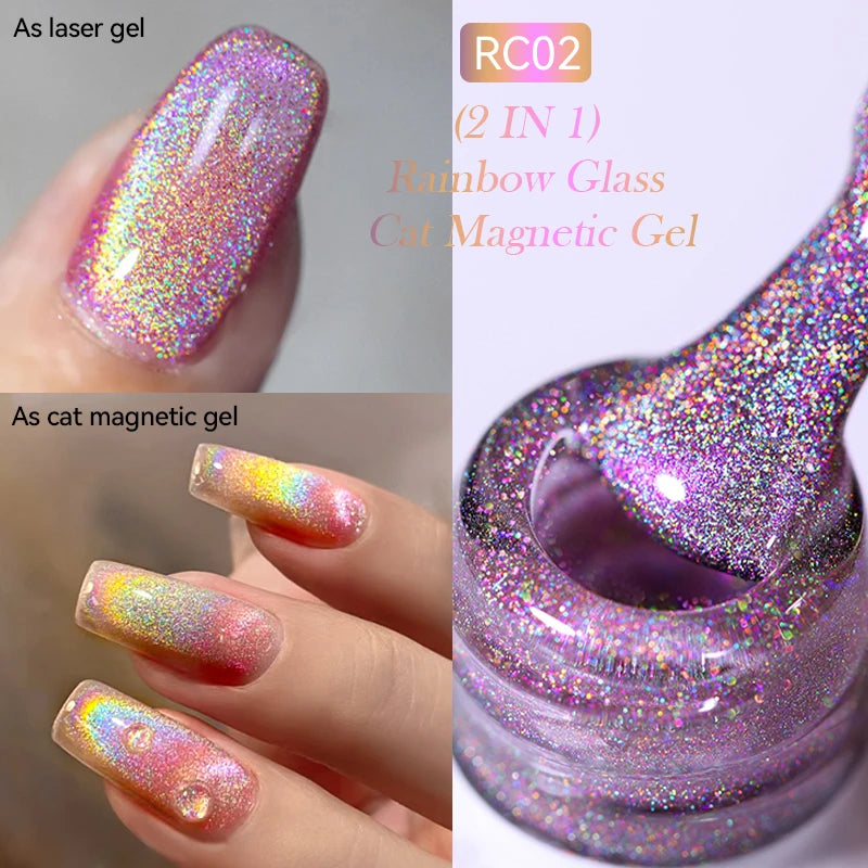 Iridescent Magnetic Cat-Eye Gel