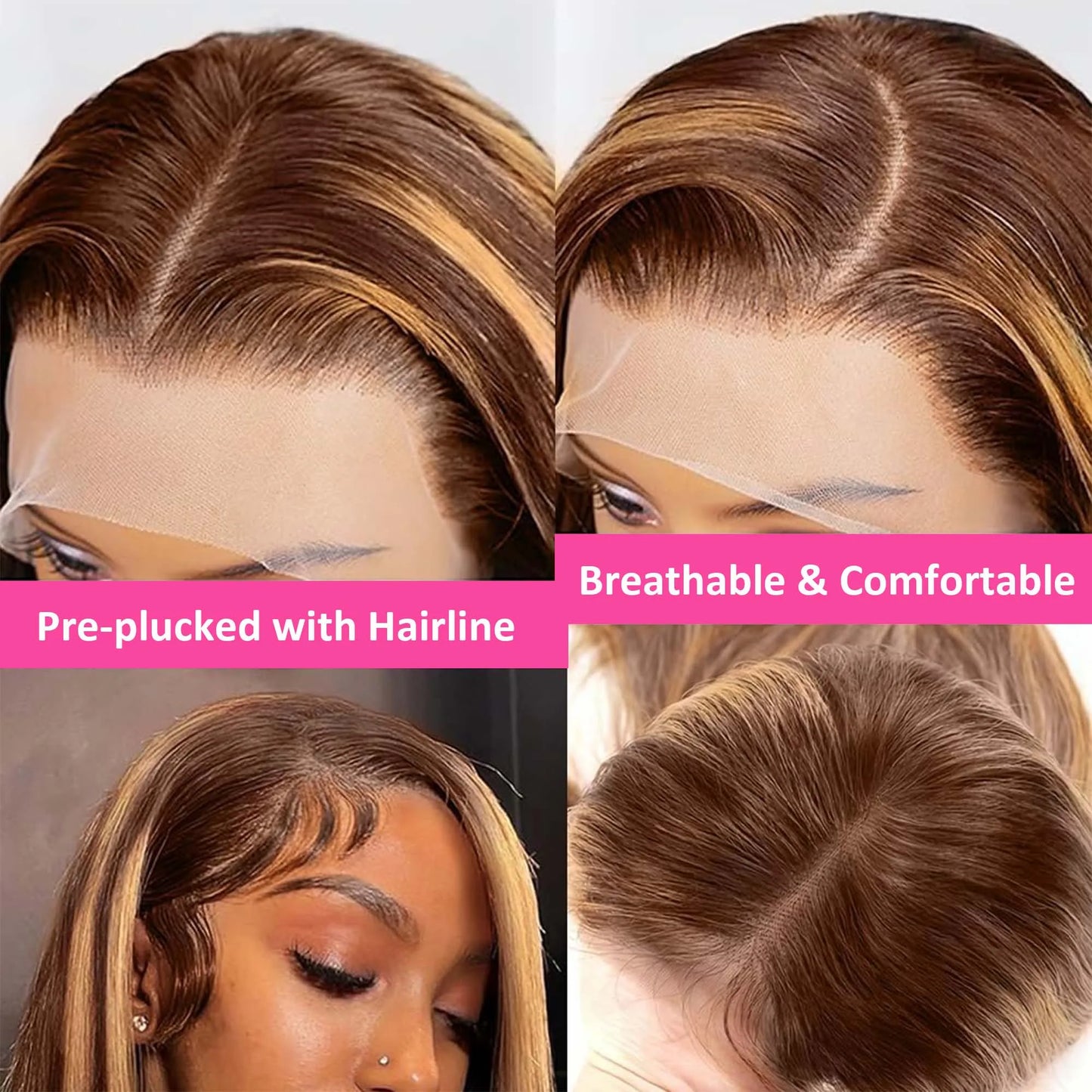 Ombre Honey Blonde Bob Wig