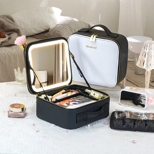 Adjustable Divider Makeup Train Case
