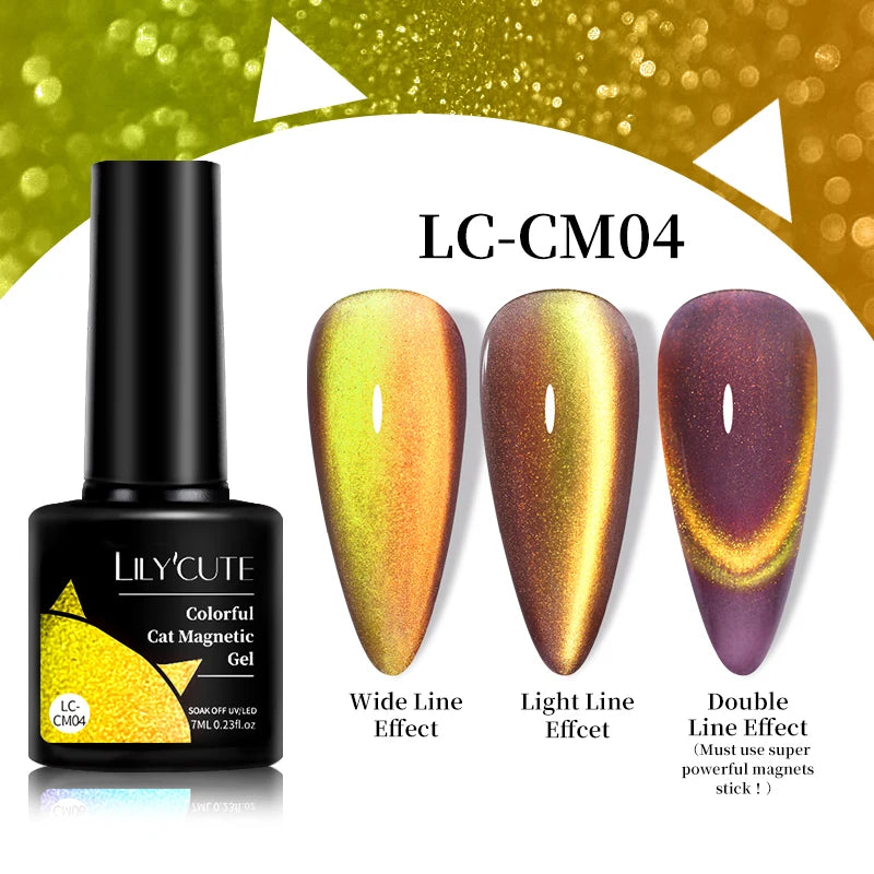 Iridescent Magnetic Cat-Eye Gel